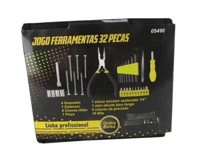 Kit De Ferramentas C/ 32 Peças Titanium | Linha do Lar