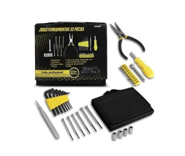 Kit De Ferramentas C/ 32 Peças Titanium | Linha do Lar