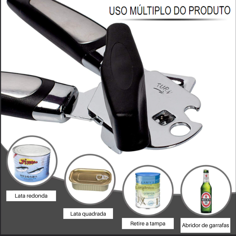 Abridor Profissional de Latas e Garrafas | Linha do Lar